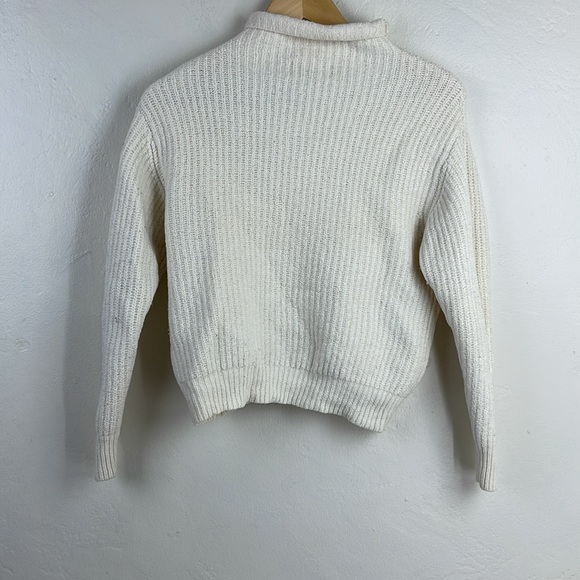 Aritzia Wilfred Cozy White Cream Knit Sweater wool - Picture 3 of 11